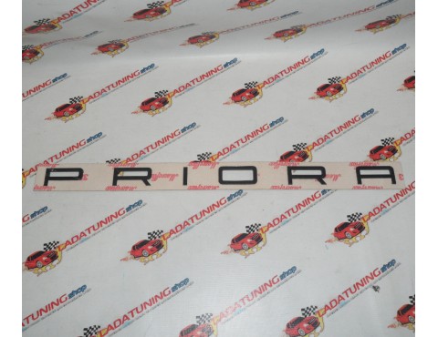 Шильдик PRIORA черный в стиле Porsche