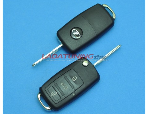 Выкидной ключ в стиле Volkswagen (без платы) на Лада Приора, Гранта, Калина, Датсун