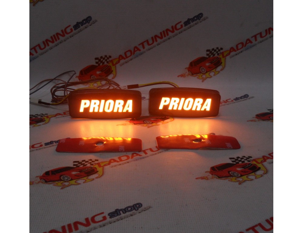 Светодиодные поворотники PRIORA желтого света Лада Приора