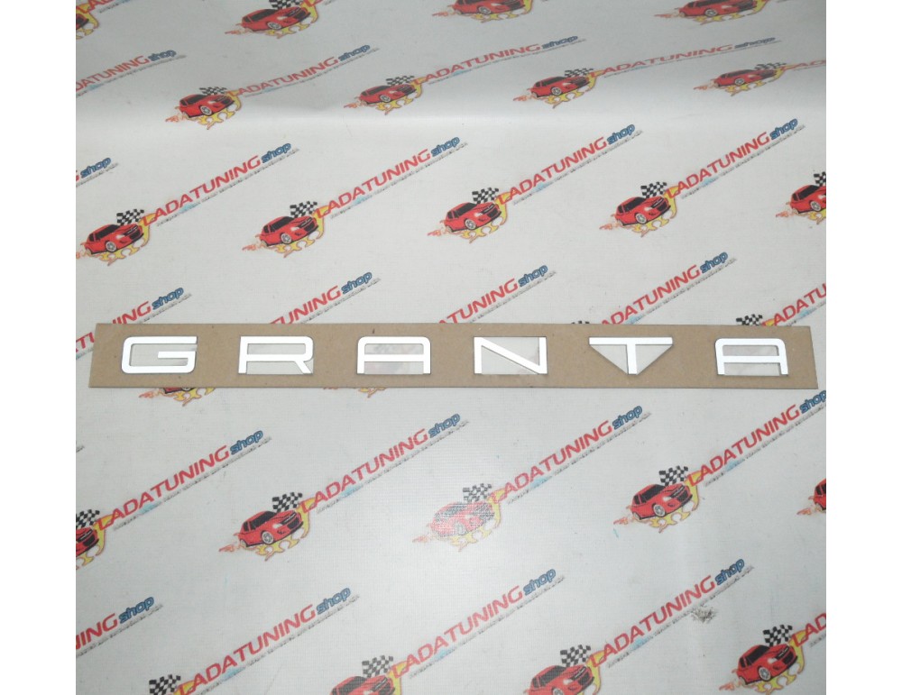 Шильдик светоотражающий GRANTA серый в стиле Porsche