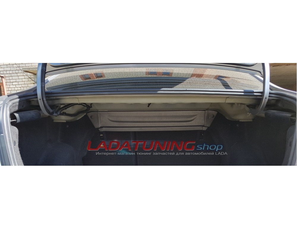 Декоративная накладка на усилитель кузова ИкарПласт в багажнике Лада Веста седан